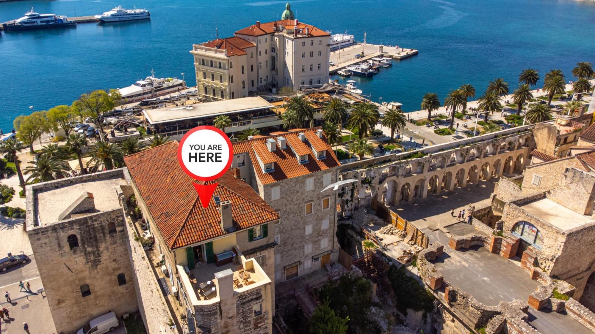 Diocletian Tower - Bella Vista & Palazzo Σπλιτ Εξωτερικό φωτογραφία
