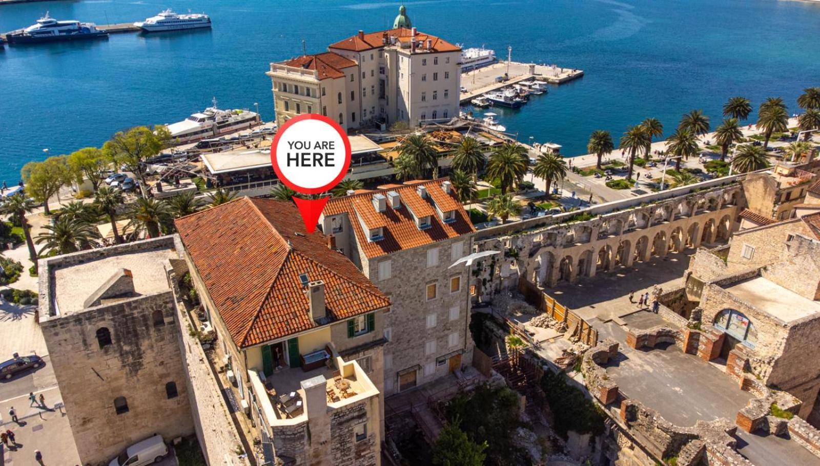 Diocletian Tower - Bella Vista & Palazzo Σπλιτ Εξωτερικό φωτογραφία